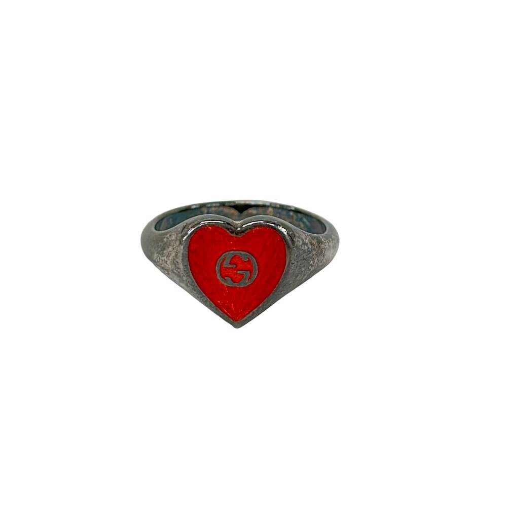 Gucci Interlocking G Ring Red